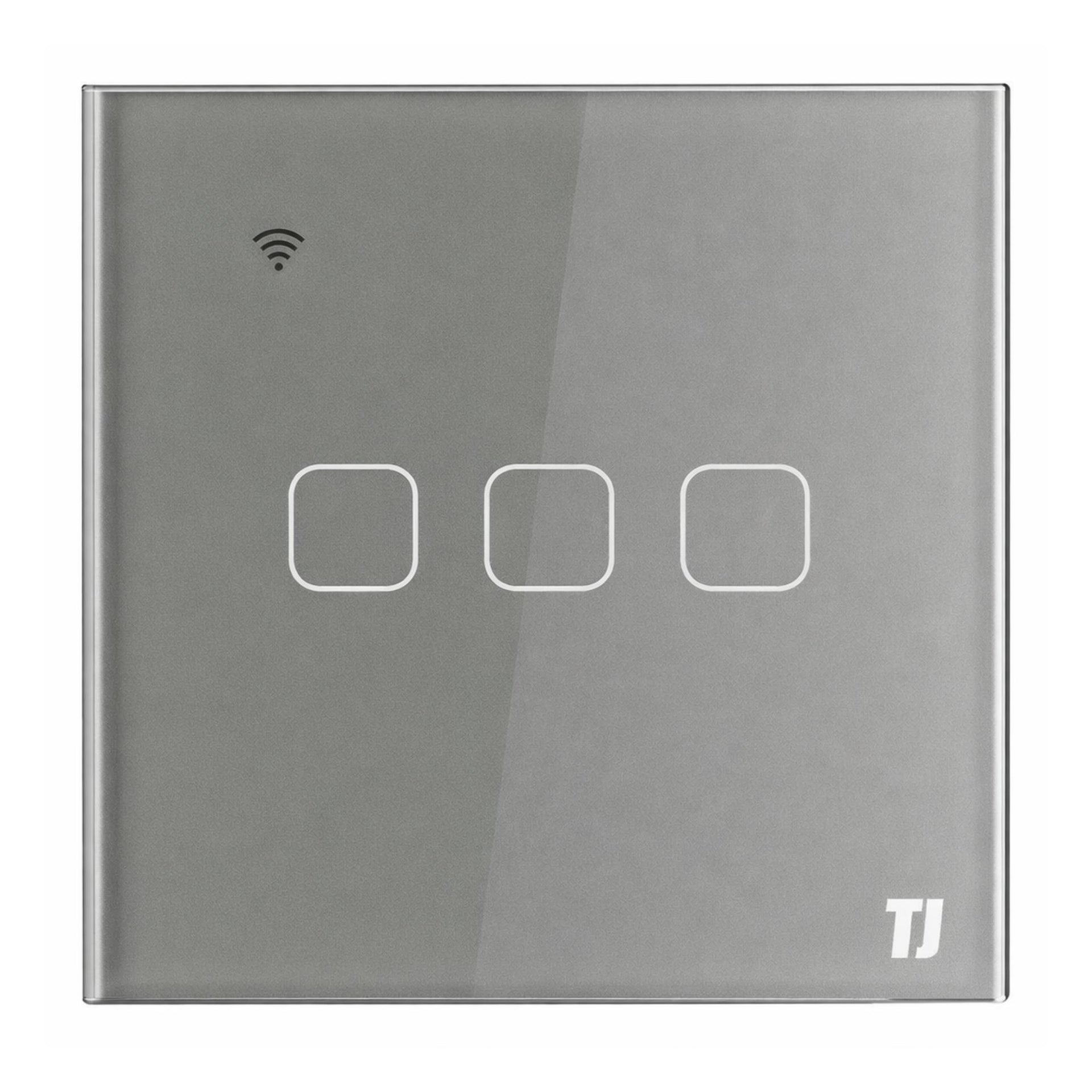 3 Gang 1 Way Smart Switch - Grey