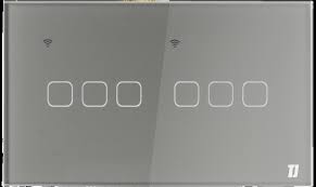 6 Gang 1 Way Smart Switch - Grey