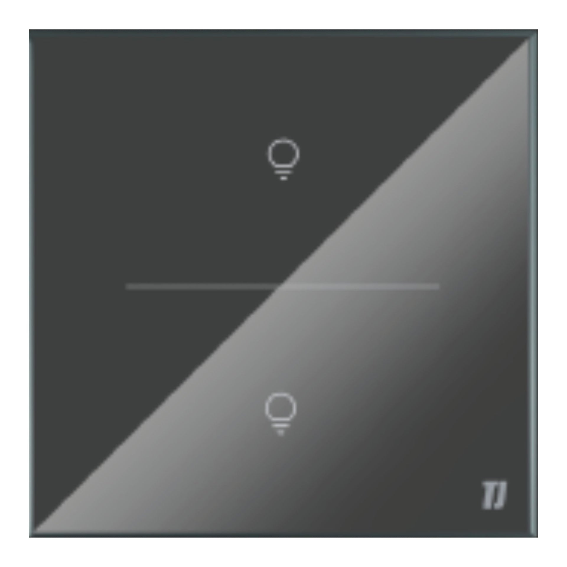 Smart 2 Gang Switch - Grey