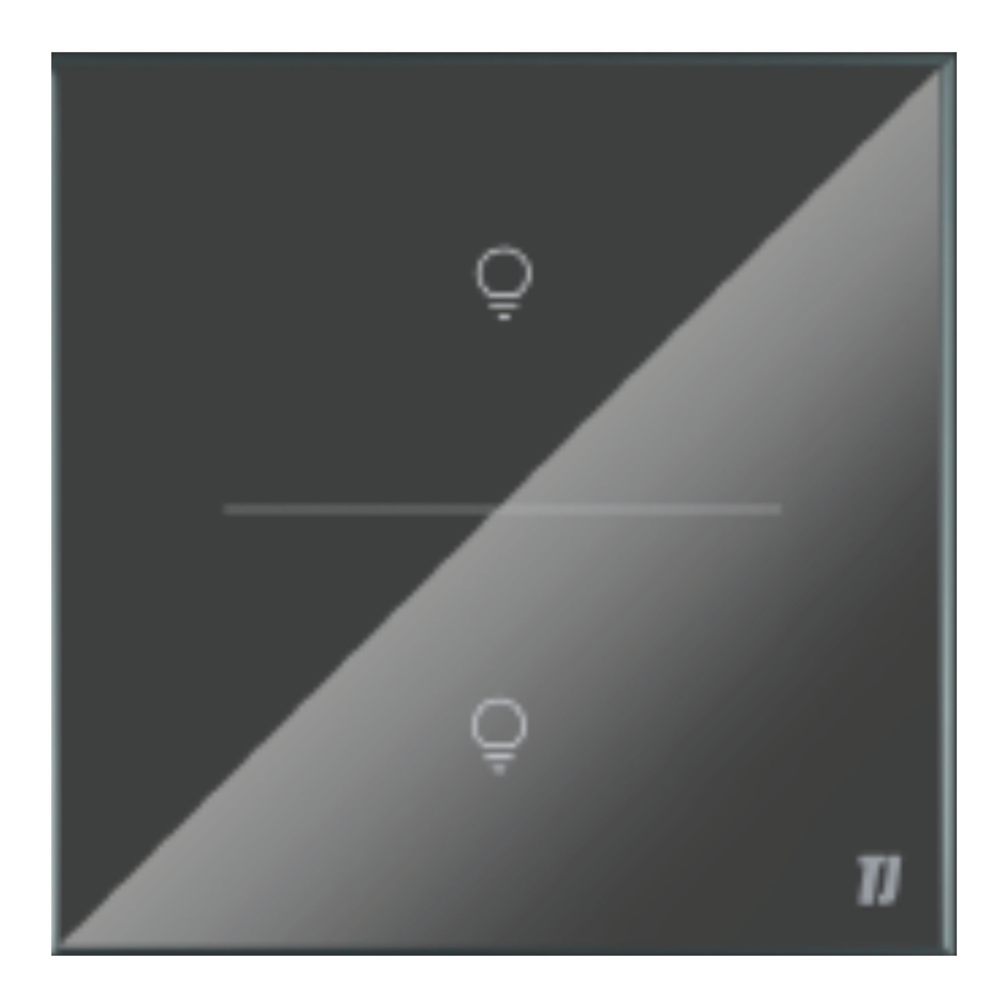 Smart 2 Gang Switch - Grey
