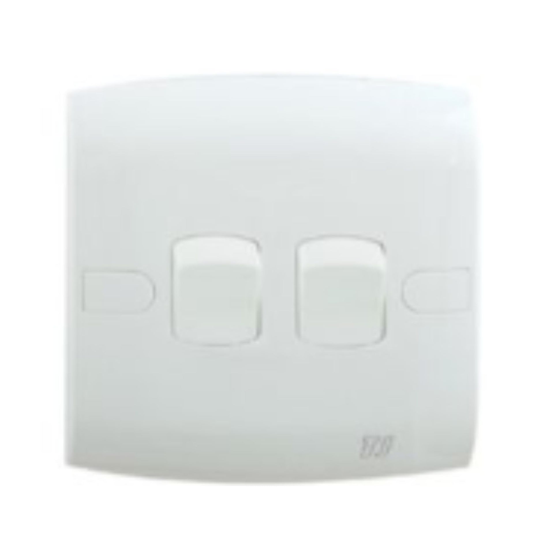 2 Gang 2 Way Switch - White