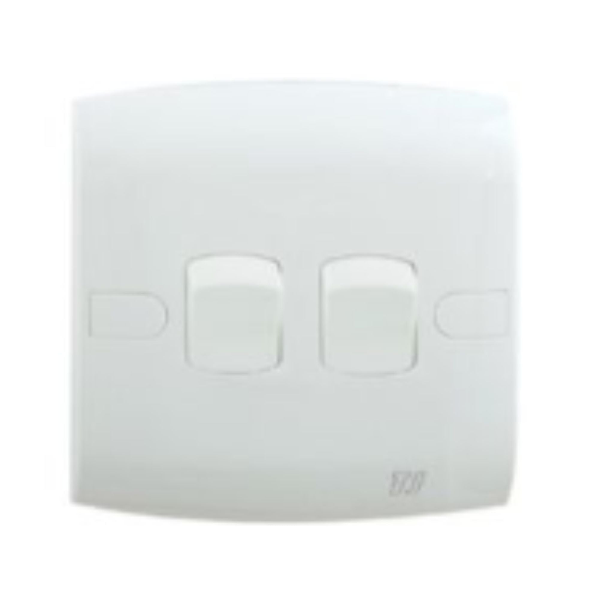 2 Gang 2 Way Switch - White