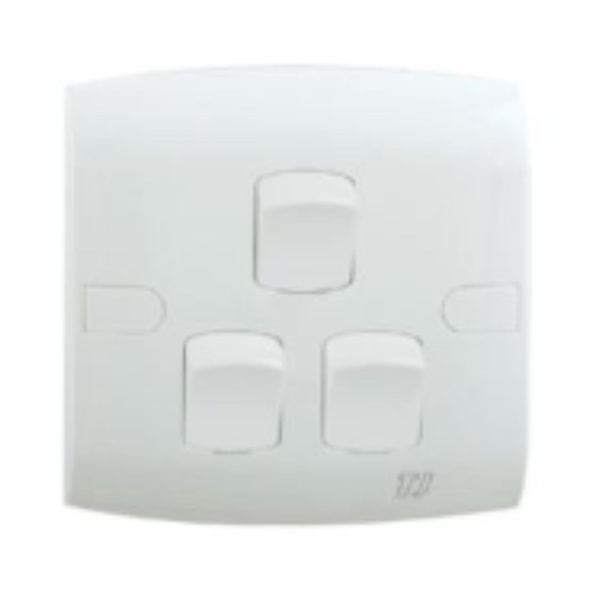 3 Gang 1 Way Switch - White