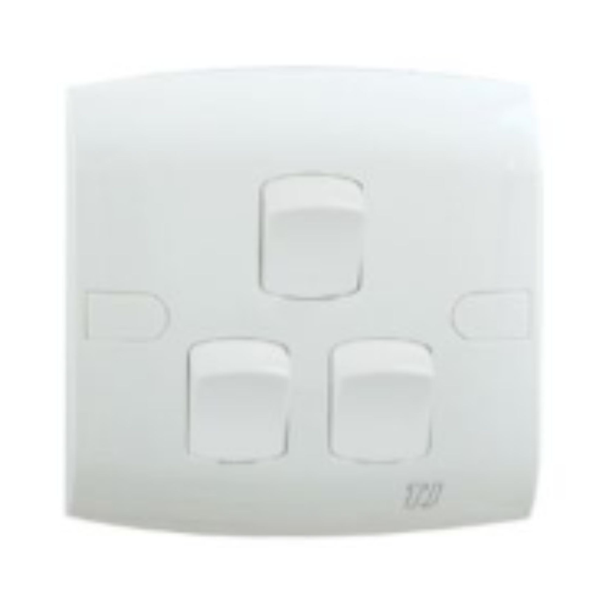 3 Gang 1 Way Switch - White