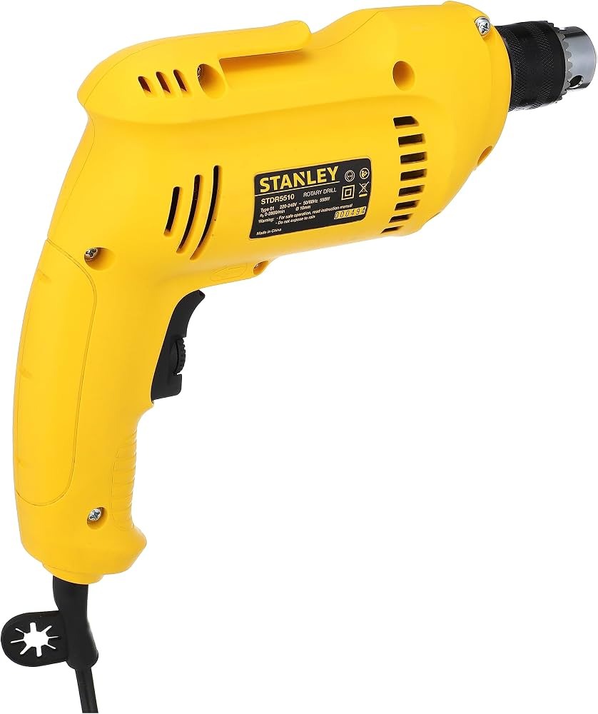 STANLEY 550W 10mm Rotary Drill with Keyless Chuck STDR5510C-B5