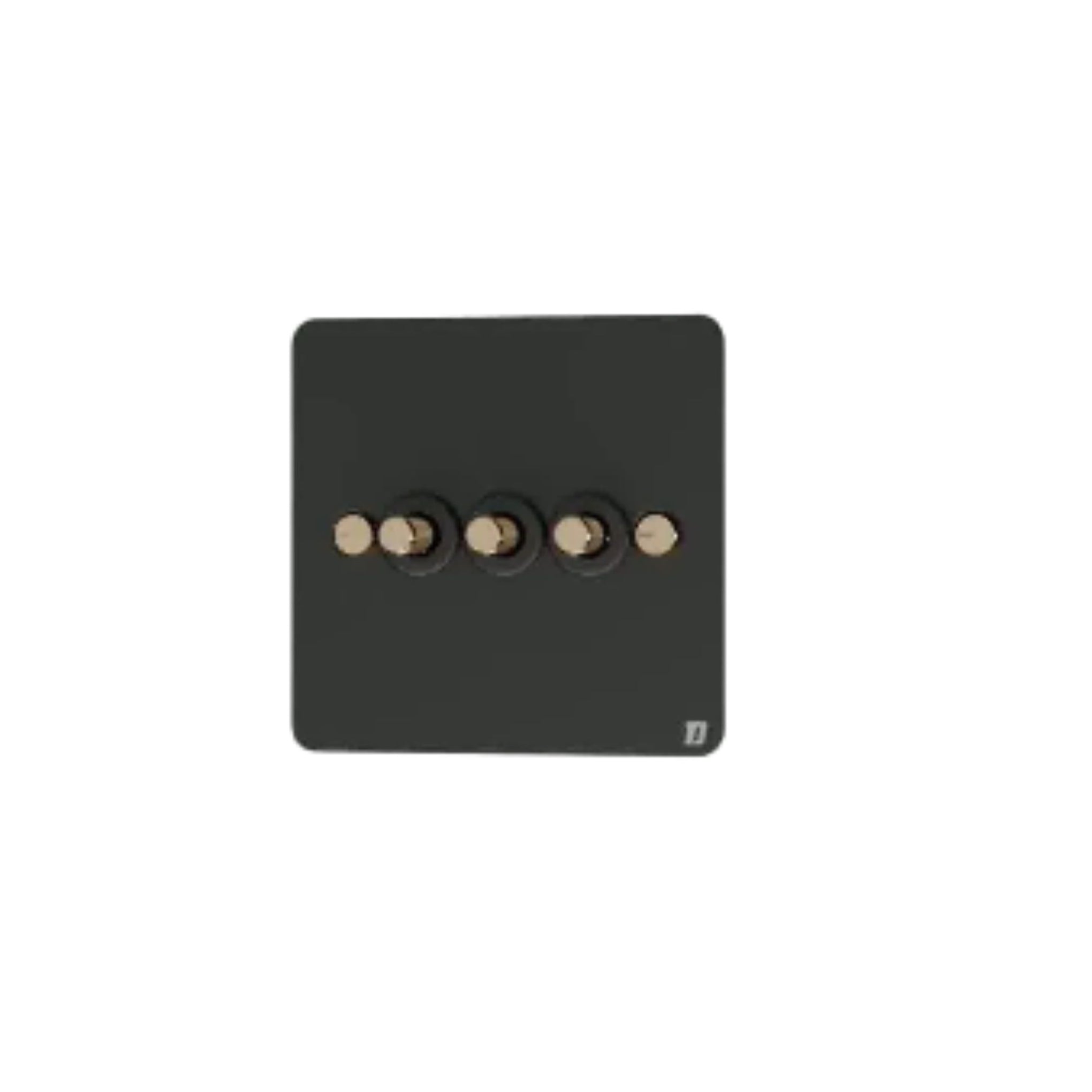 3 Gang 2 Way Switch - Black