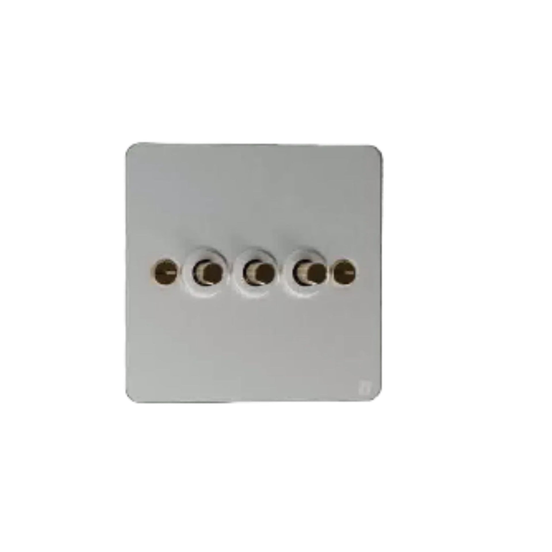3 Gang 2 Way Switch - Silver