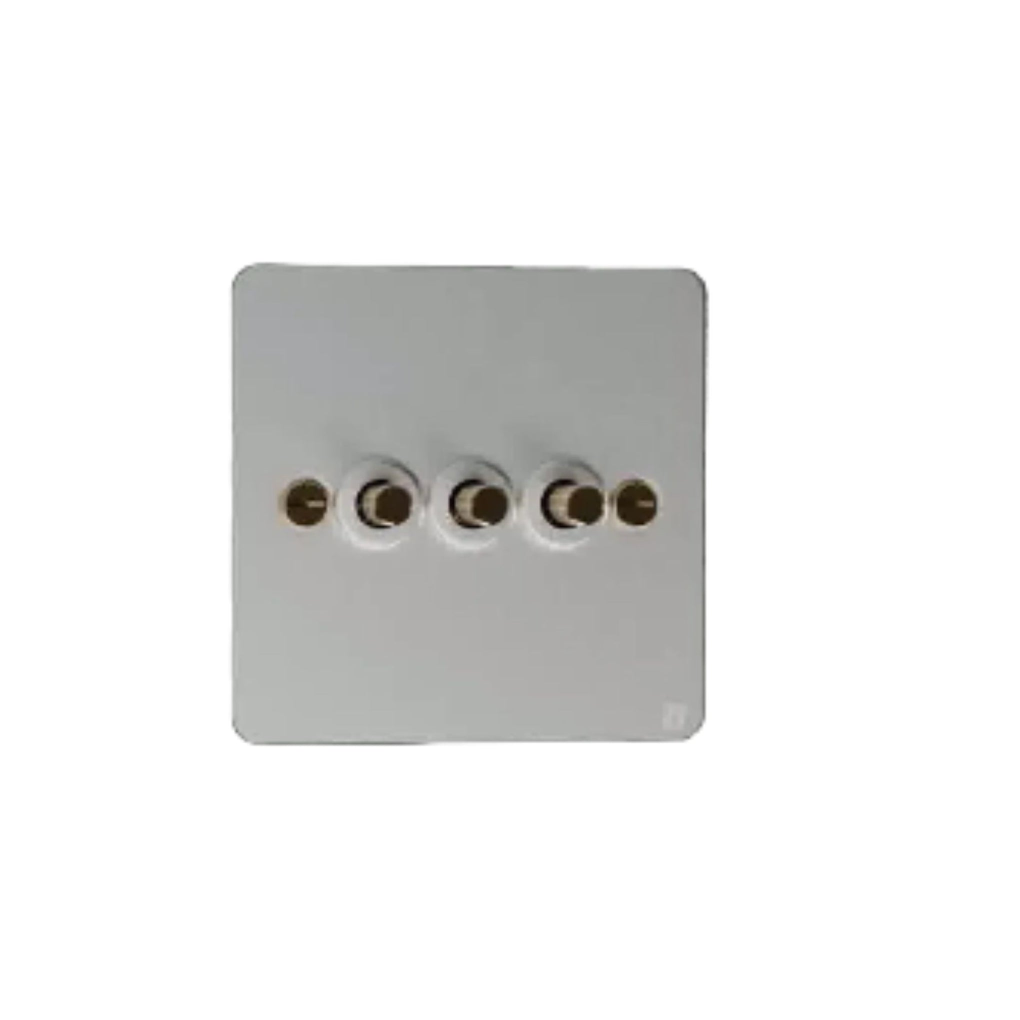 3 Gang 2 Way Switch - Silver
