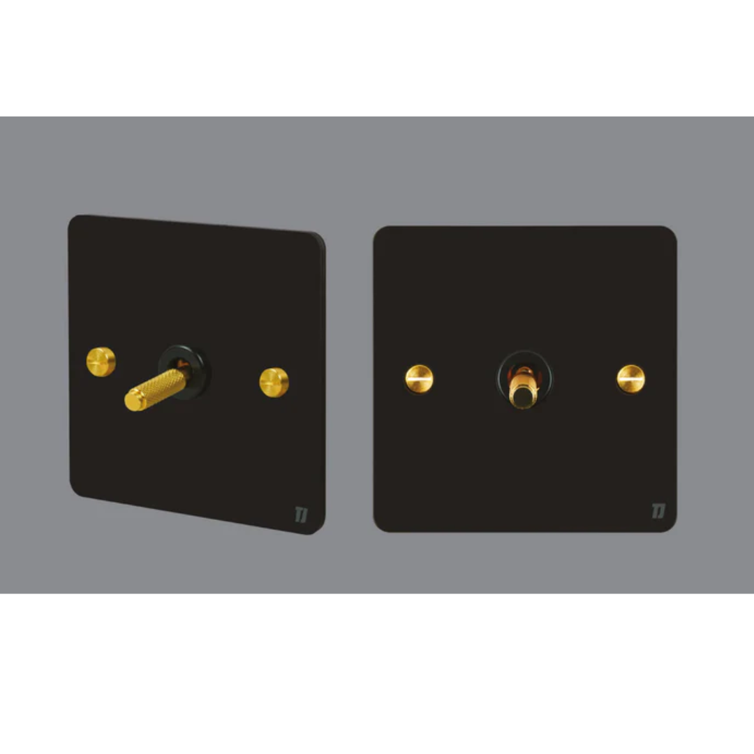 1 Gang 2 Way Switch - Black