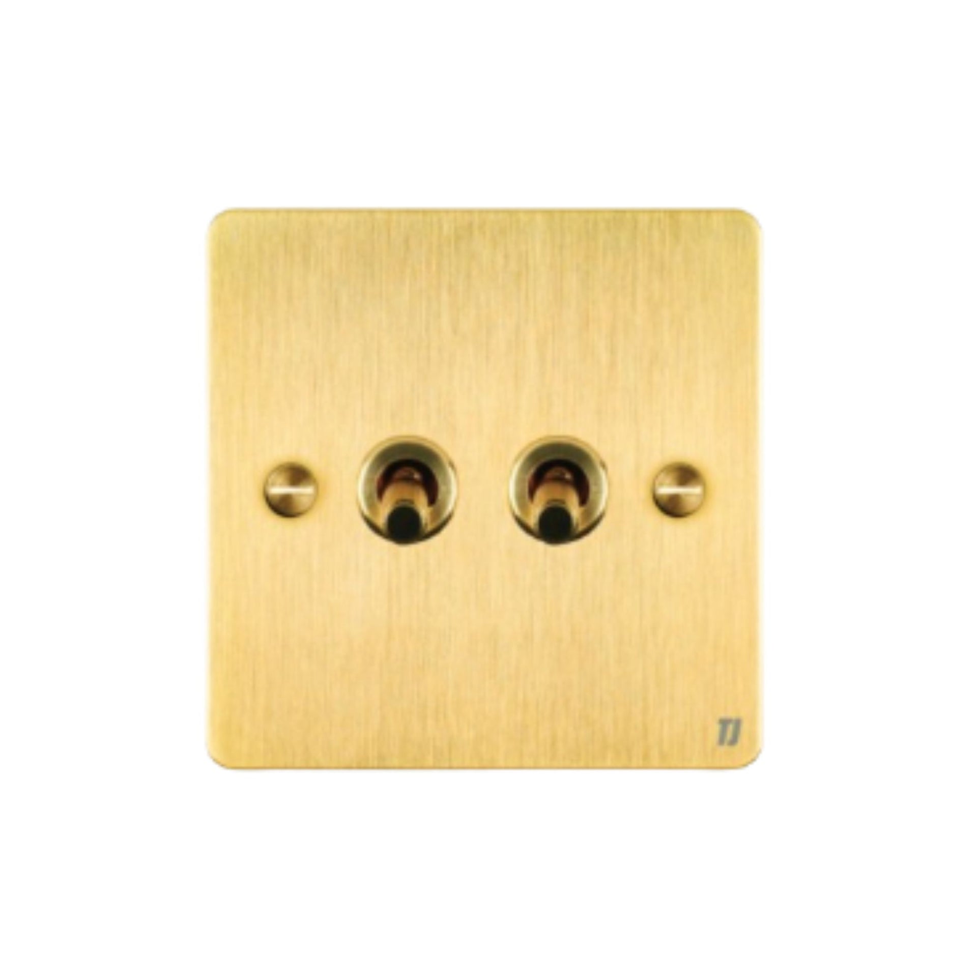 2 Gang 2 Way Switch - Gold