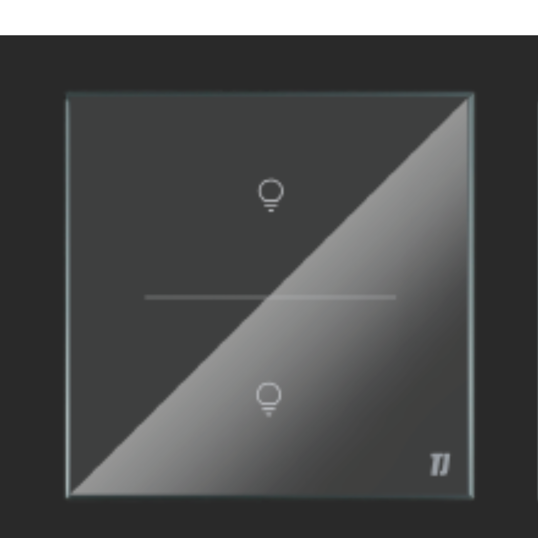 Smart 2 Gang Switch - Grey