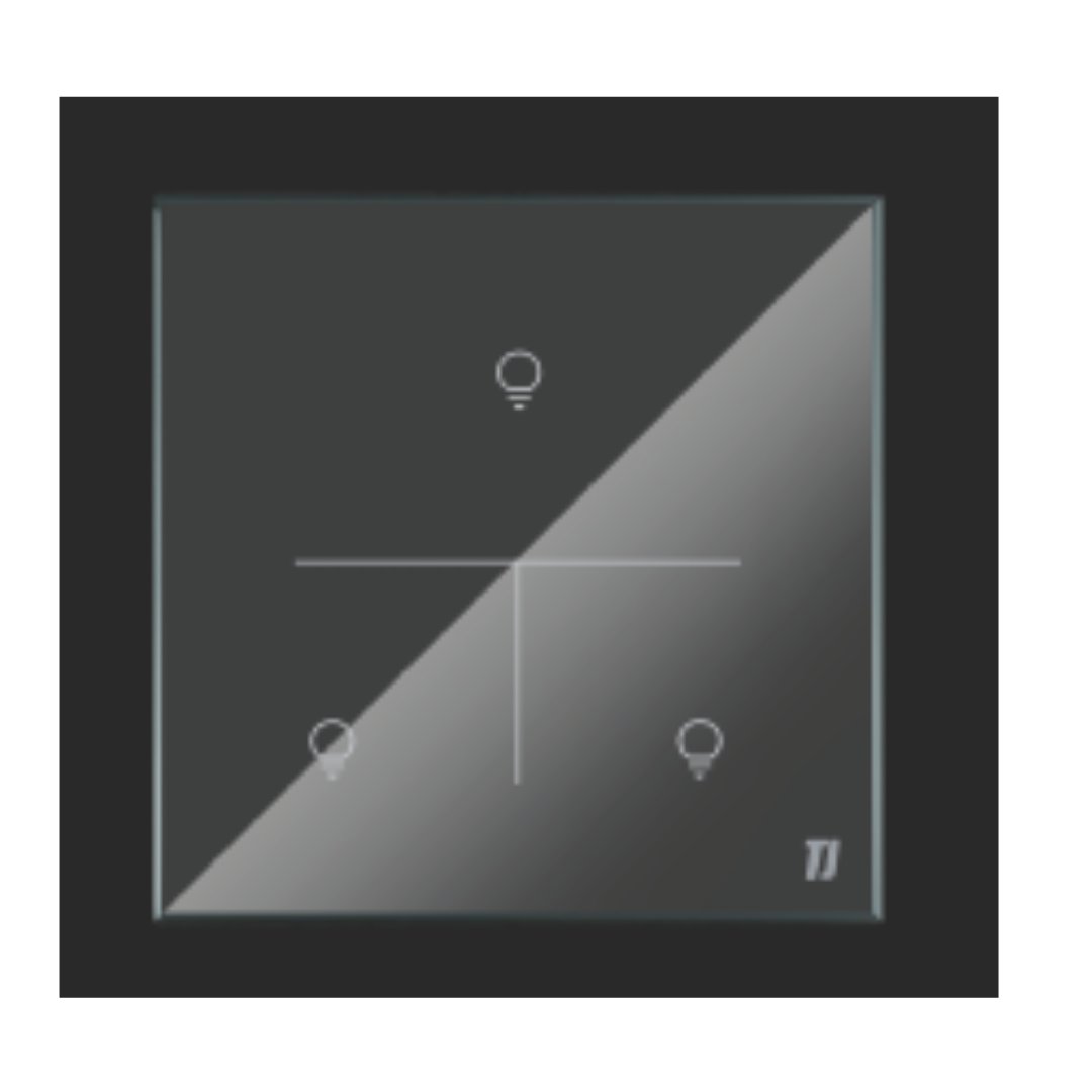 Smart 3 Gang Switch - Grey