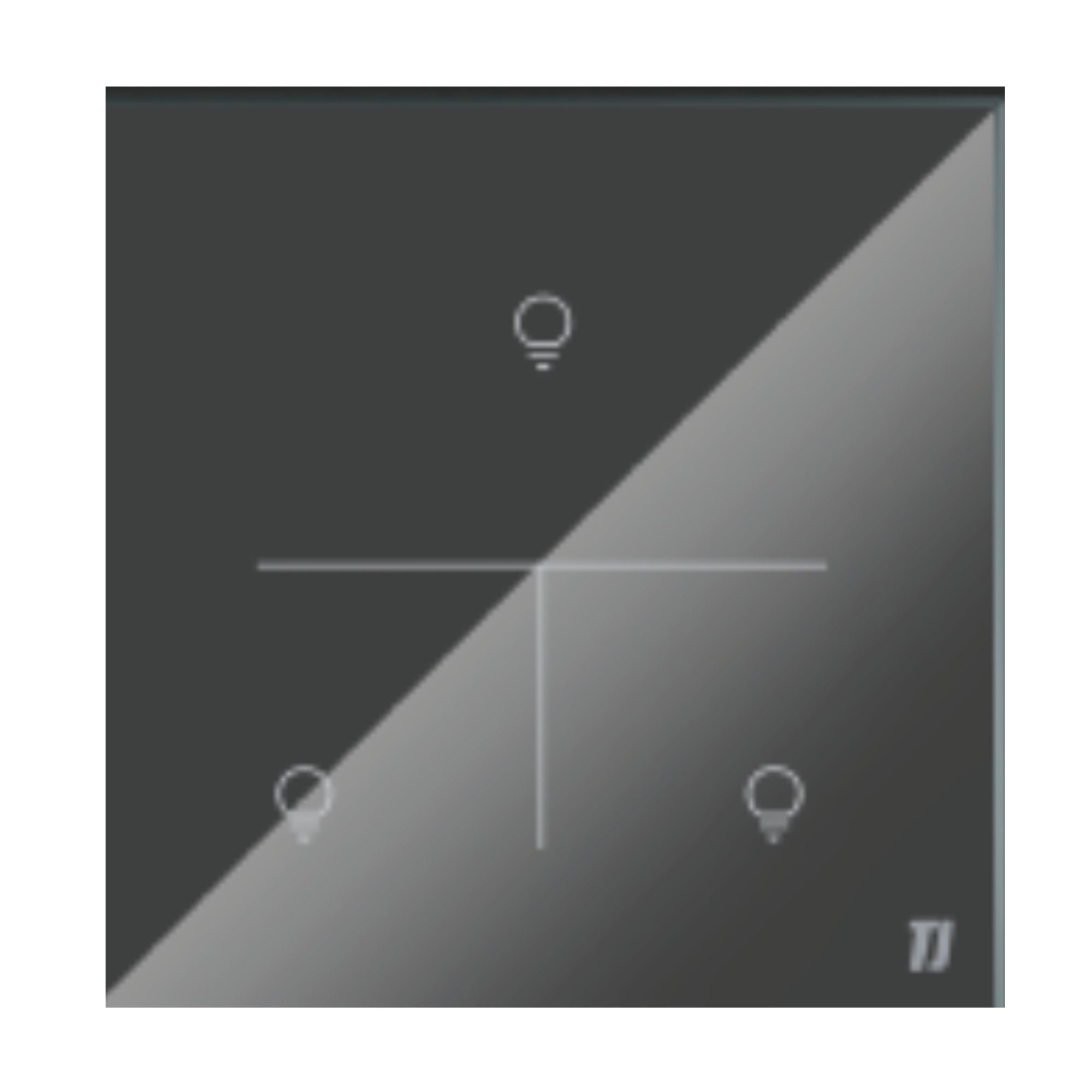 Smart 3 Gang Switch - Grey
