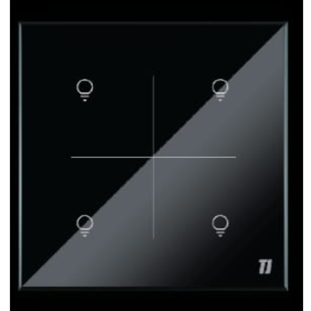 Smart 4 Gang Switch - Black