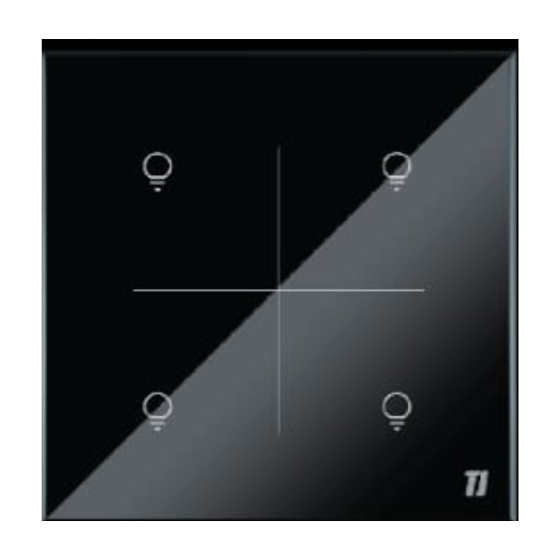 Smart 4 Gang Switch - Black