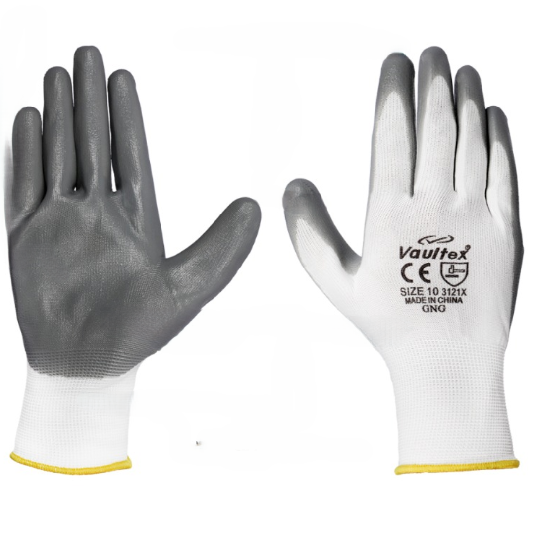 Vaultex GNG Nitrile Coated Gloves - Grey