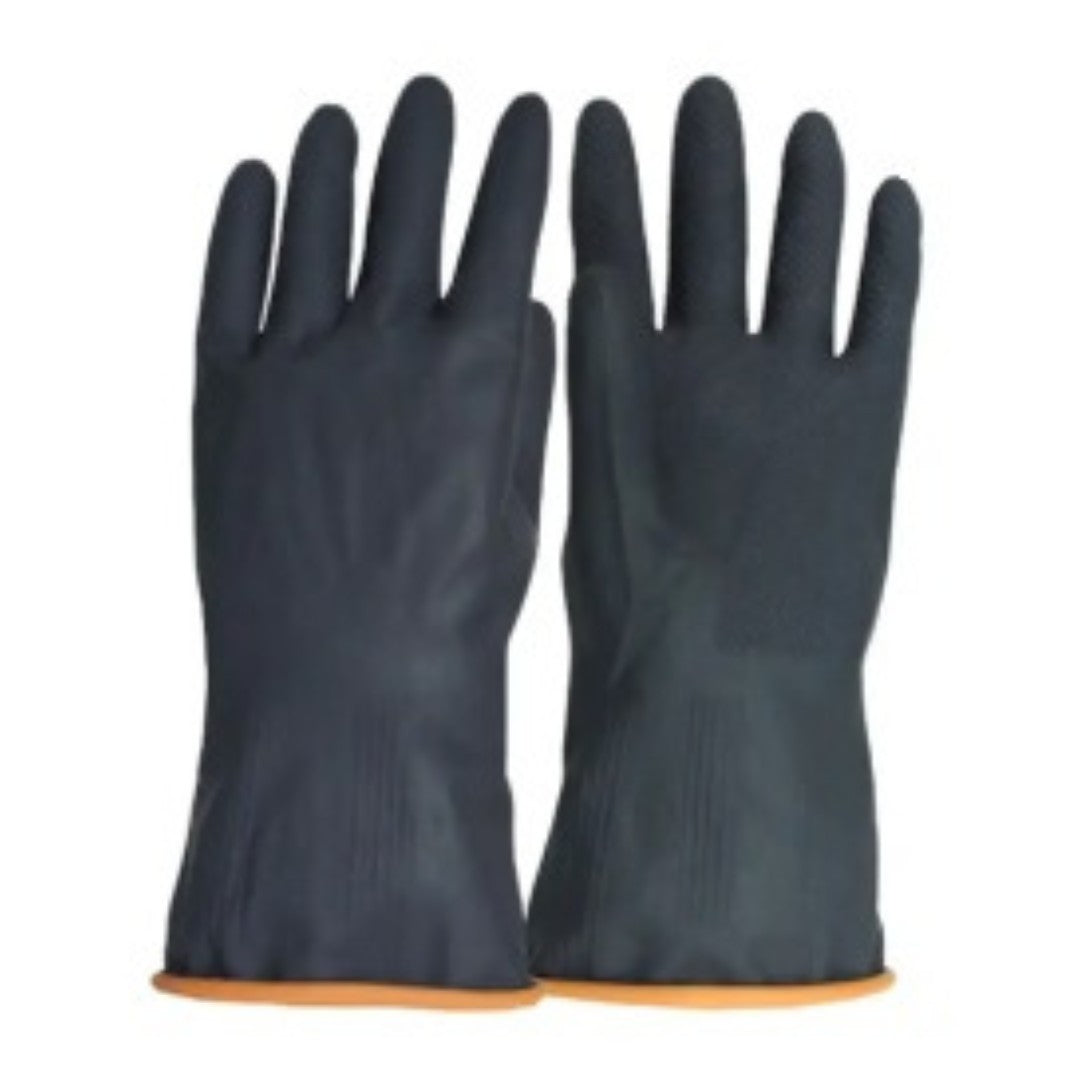 Vaultex VS101 Latex Rubber Gloves Color Black,70 gm