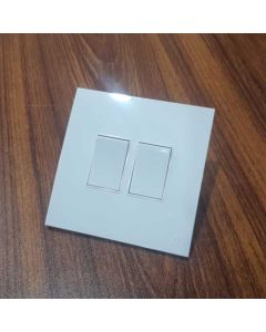 2 Gang 2 Way Switch - White