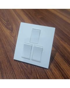 3 Gang 1 Way Switch - White
