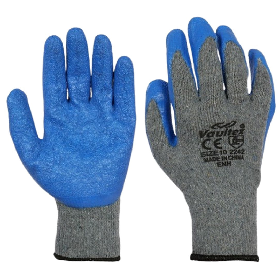 Vaultex Lated Coated Gloves,ENH,Size 10,Blue